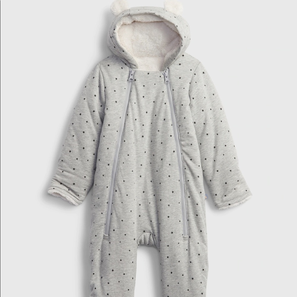 Baby GAP, Hoodie Sherpa-Lined One-Piece, new with tags